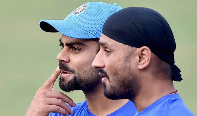 Virat Kohli and harbhajan Singh