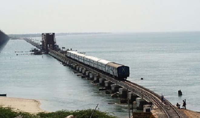 Railway sea bridge